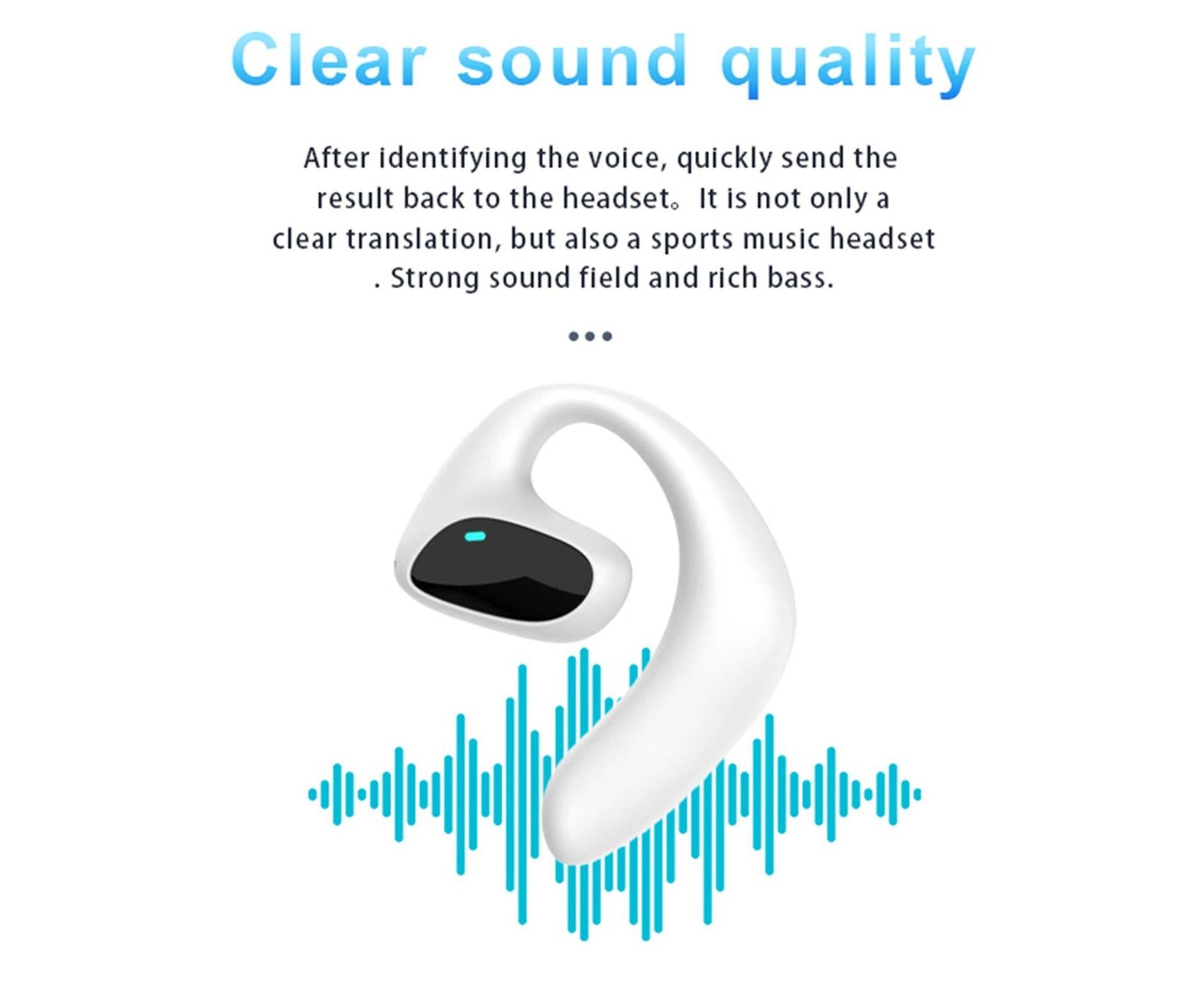 M8 translation headset Wireless BT 144 languages instant intelligent voice machine V1263-JX-97