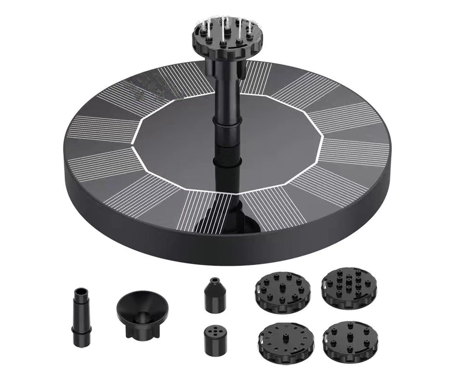 Water Fountain Solar Pump - Black V1263-JX-973