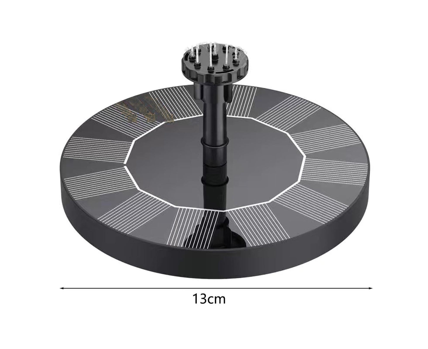 Water Fountain Solar Pump - Black V1263-JX-973