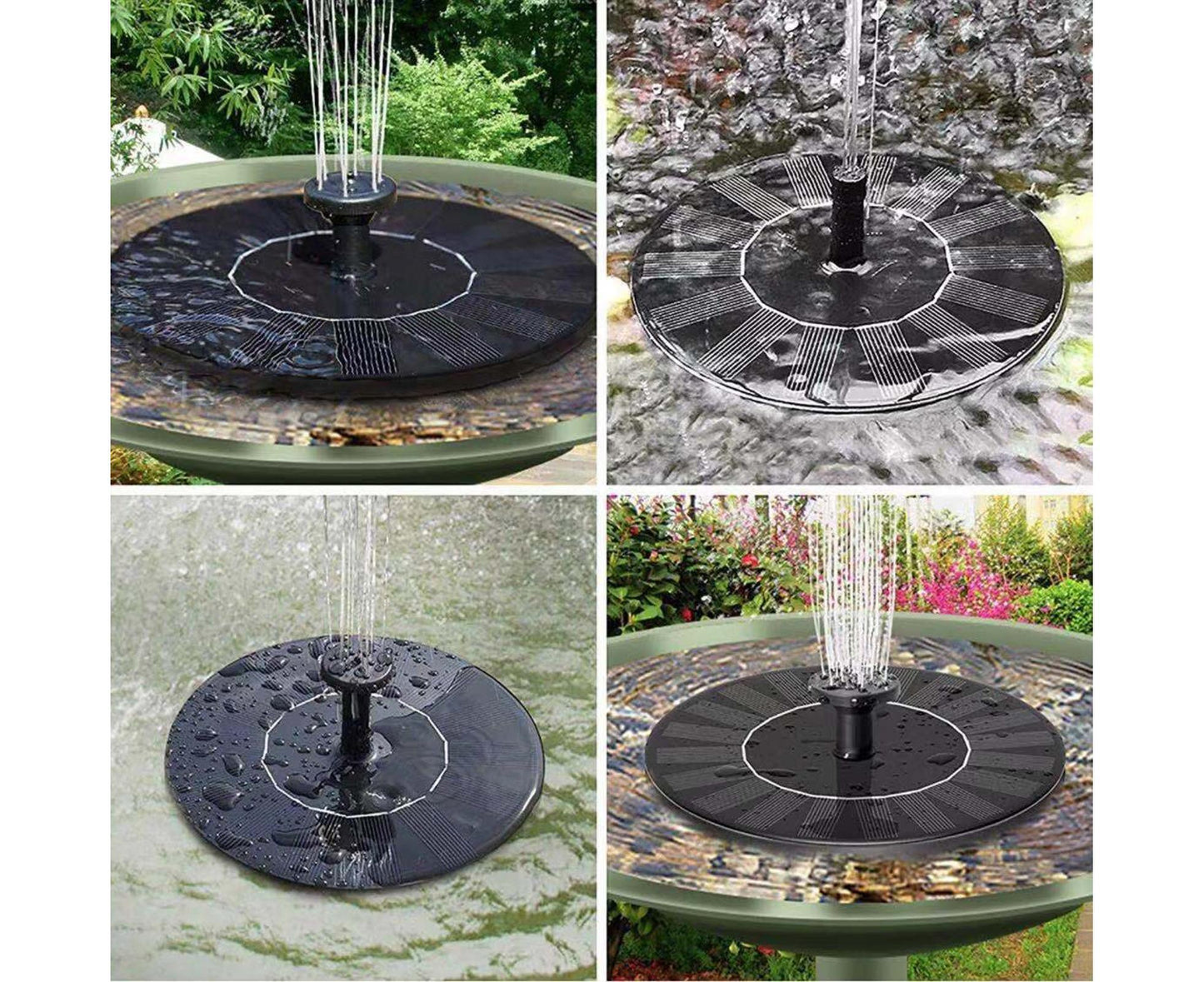 Water Fountain Solar Pump - Black V1263-JX-973