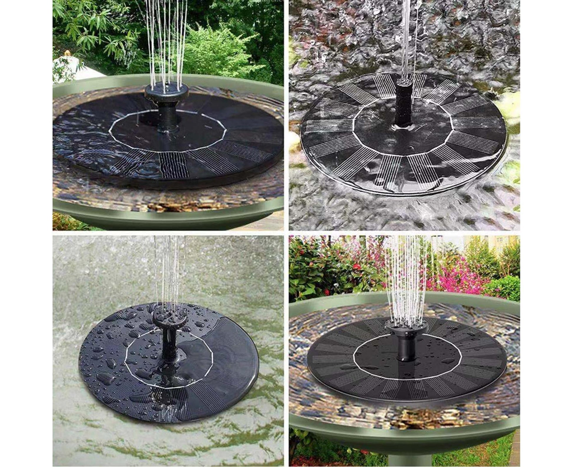 Water Fountain Solar Pump - Black V1263-JX-973