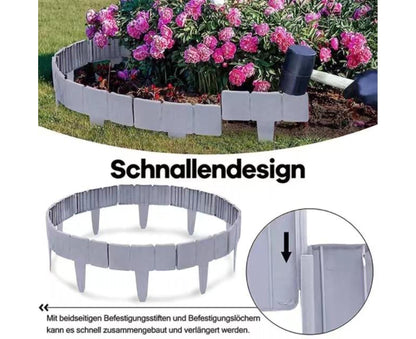 10pcs Garden Edging Border Faux Stone - Grey V1263-JX-975