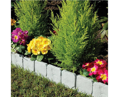 10pcs Garden Edging Border Faux Stone - Grey V1263-JX-975