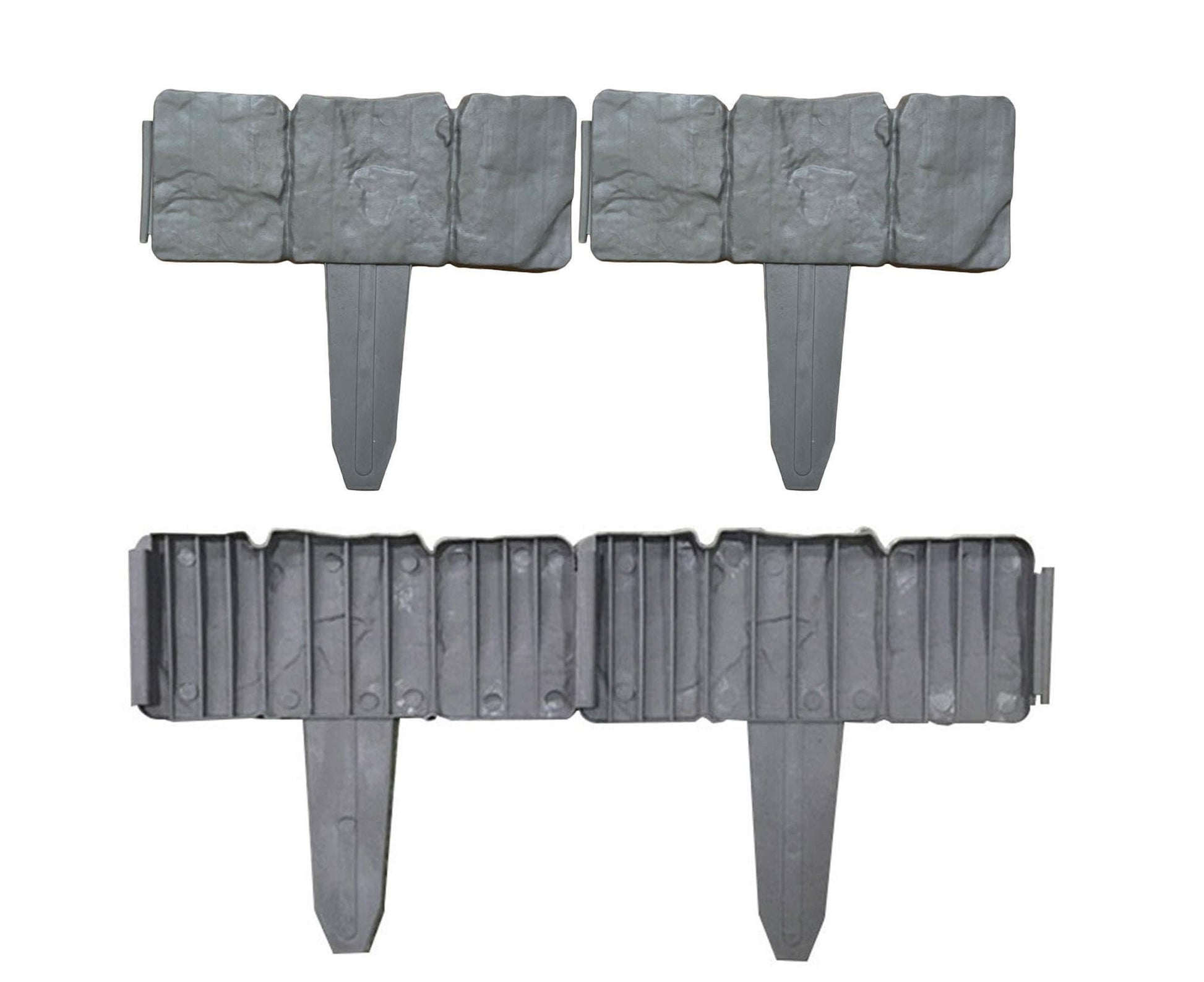10pcs Garden Edging Border Faux Stone - Grey V1263-JX-975