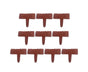 10pcs Garden Edging Border Faux Stone - Brown V1263-JX-976