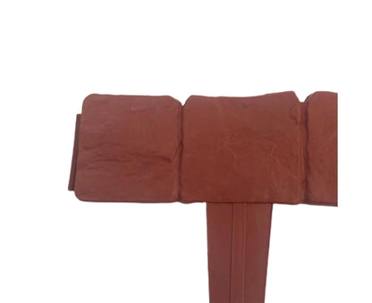 10pcs Garden Edging Border Faux Stone - Brown V1263-JX-976