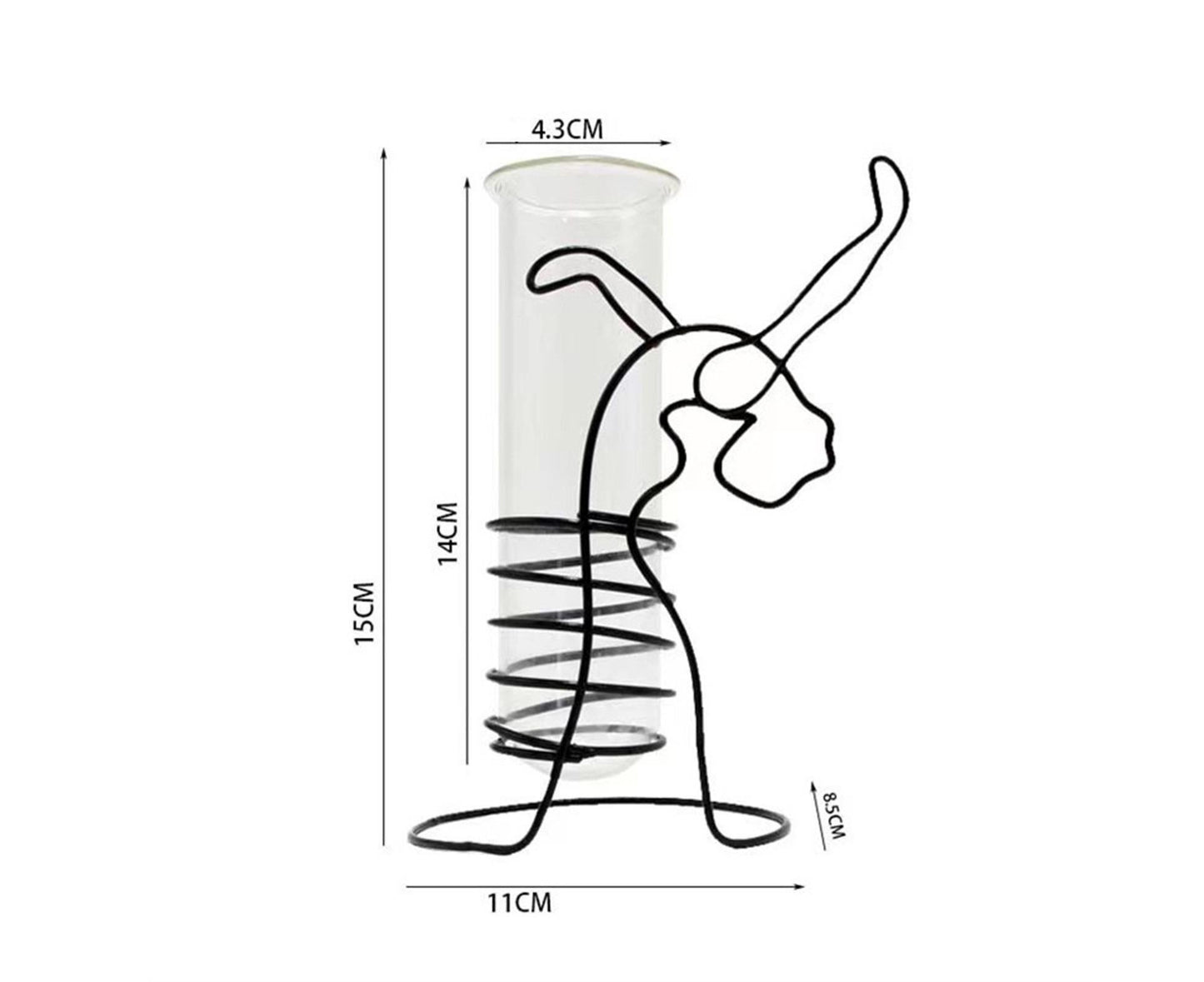 Creative Hydroponics Planter Vase with Holder - A V1263-JX-978