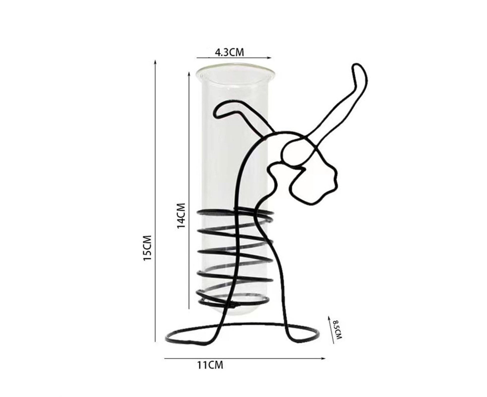 Creative Hydroponics Planter Vase with Holder - A V1263-JX-978