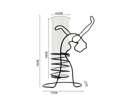 Creative Hydroponics Planter Vase with Holder - A V1263-JX-978