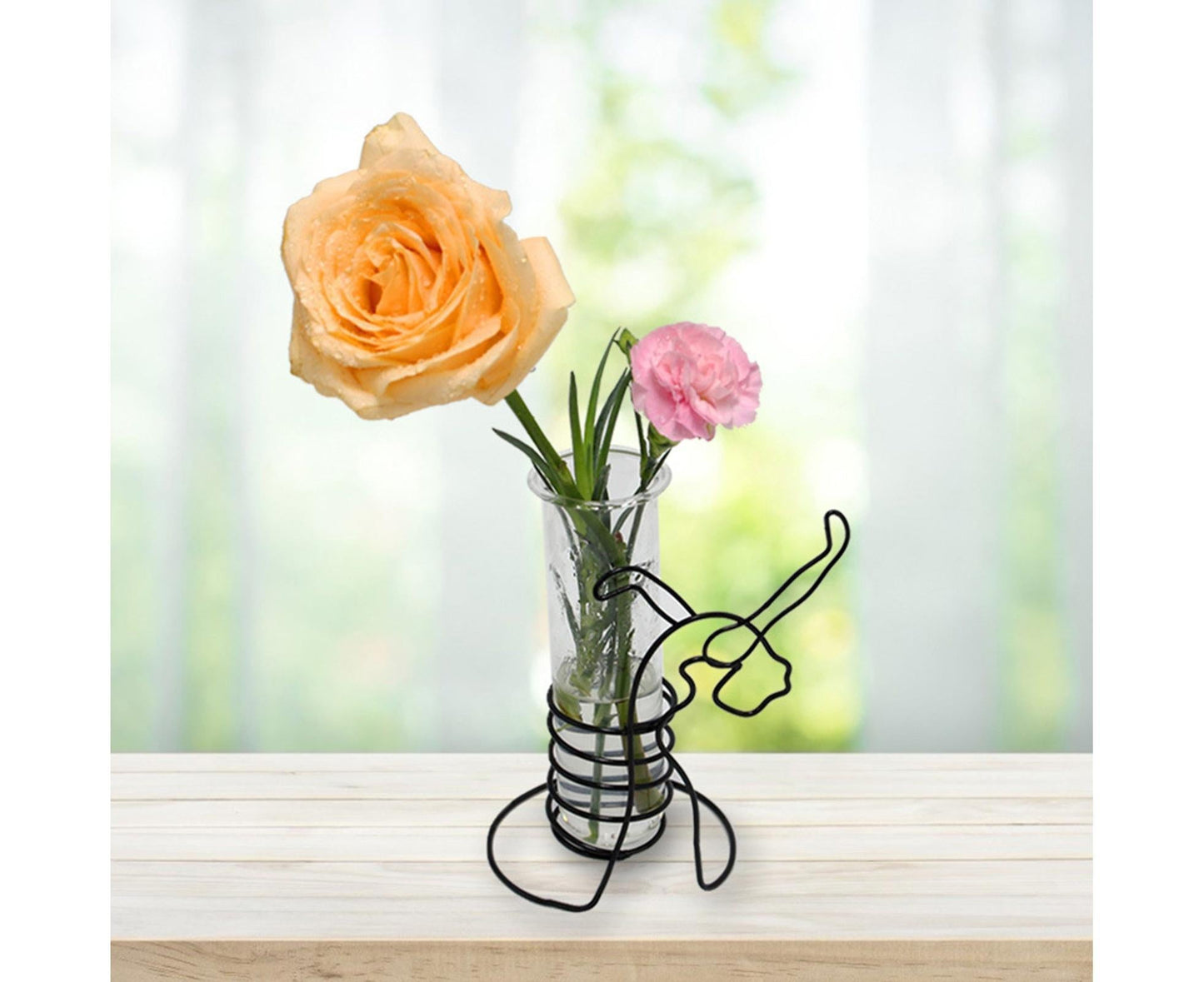 Creative Hydroponics Planter Vase with Holder - A V1263-JX-978