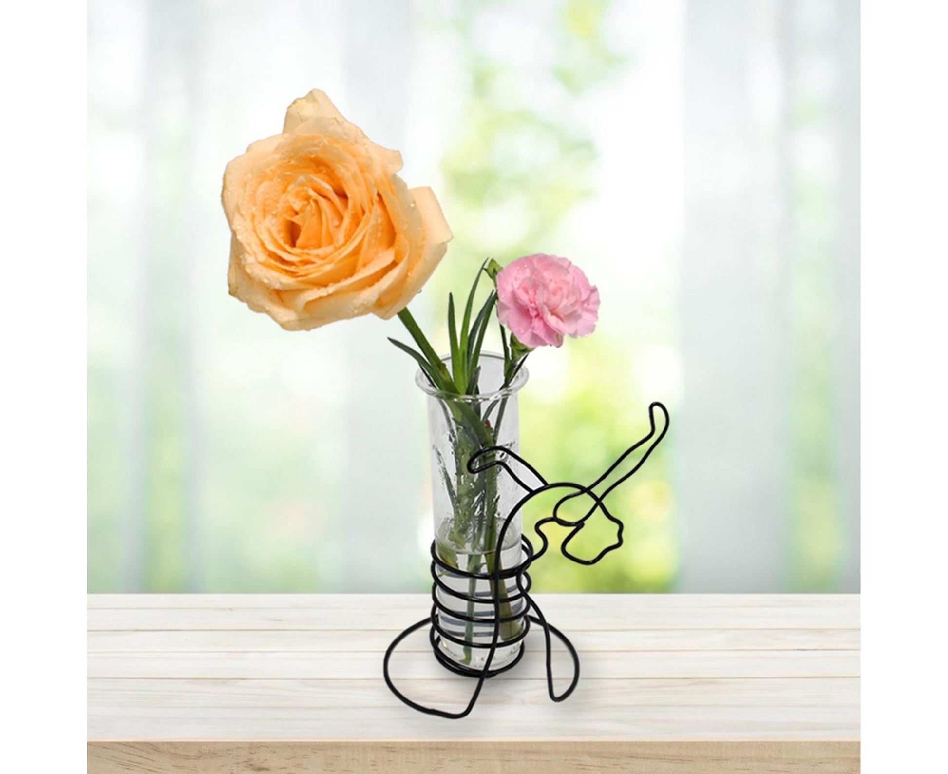 Creative Hydroponics Planter Vase with Holder - A V1263-JX-978