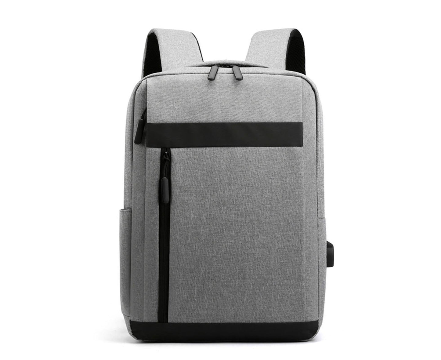 Unisex Backpack Adjustable Shoulder Straps Multilayer Multifunction USB Charging Port Casual Rucksack for V1263-JX-982