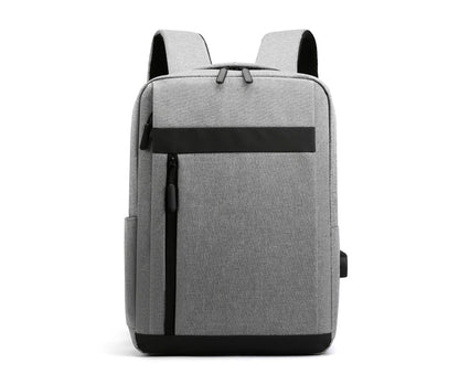Unisex Backpack Adjustable Shoulder Straps Multilayer Multifunction USB Charging Port Casual Rucksack for V1263-JX-982