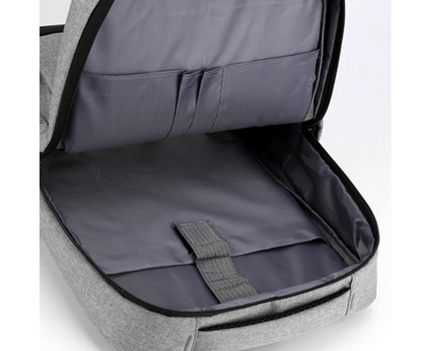 Unisex Backpack Adjustable Shoulder Straps Multilayer Multifunction USB Charging Port Casual Rucksack for V1263-JX-982