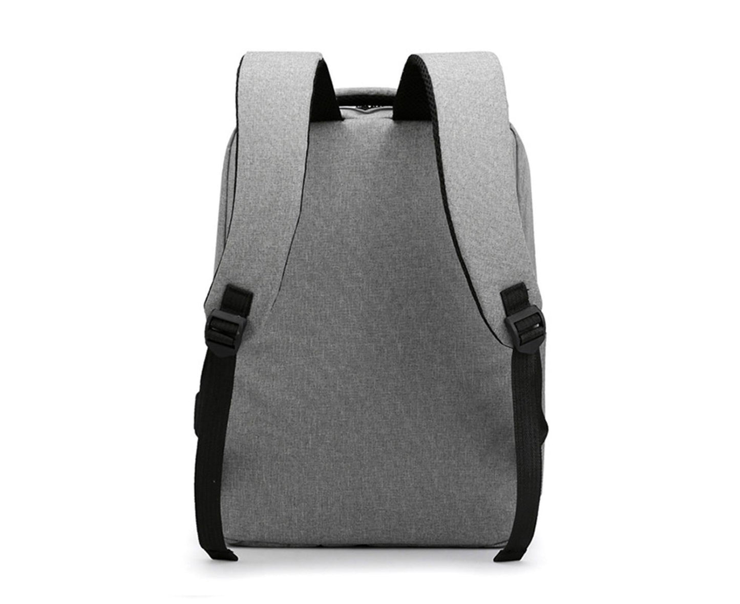 Unisex Backpack Adjustable Shoulder Straps Multilayer Multifunction USB Charging Port Casual Rucksack for V1263-JX-982