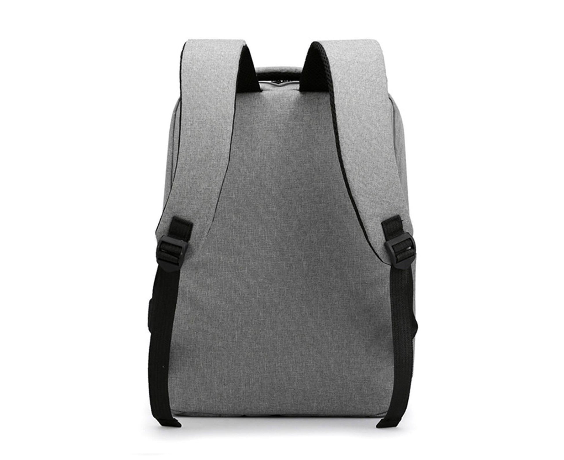 Unisex Backpack Adjustable Shoulder Straps Multilayer Multifunction USB Charging Port Casual Rucksack for V1263-JX-982