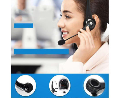 Comfort-Fit,Foldable Headset with Flexible Noise-Cancelling Microphone V1263-JX-984