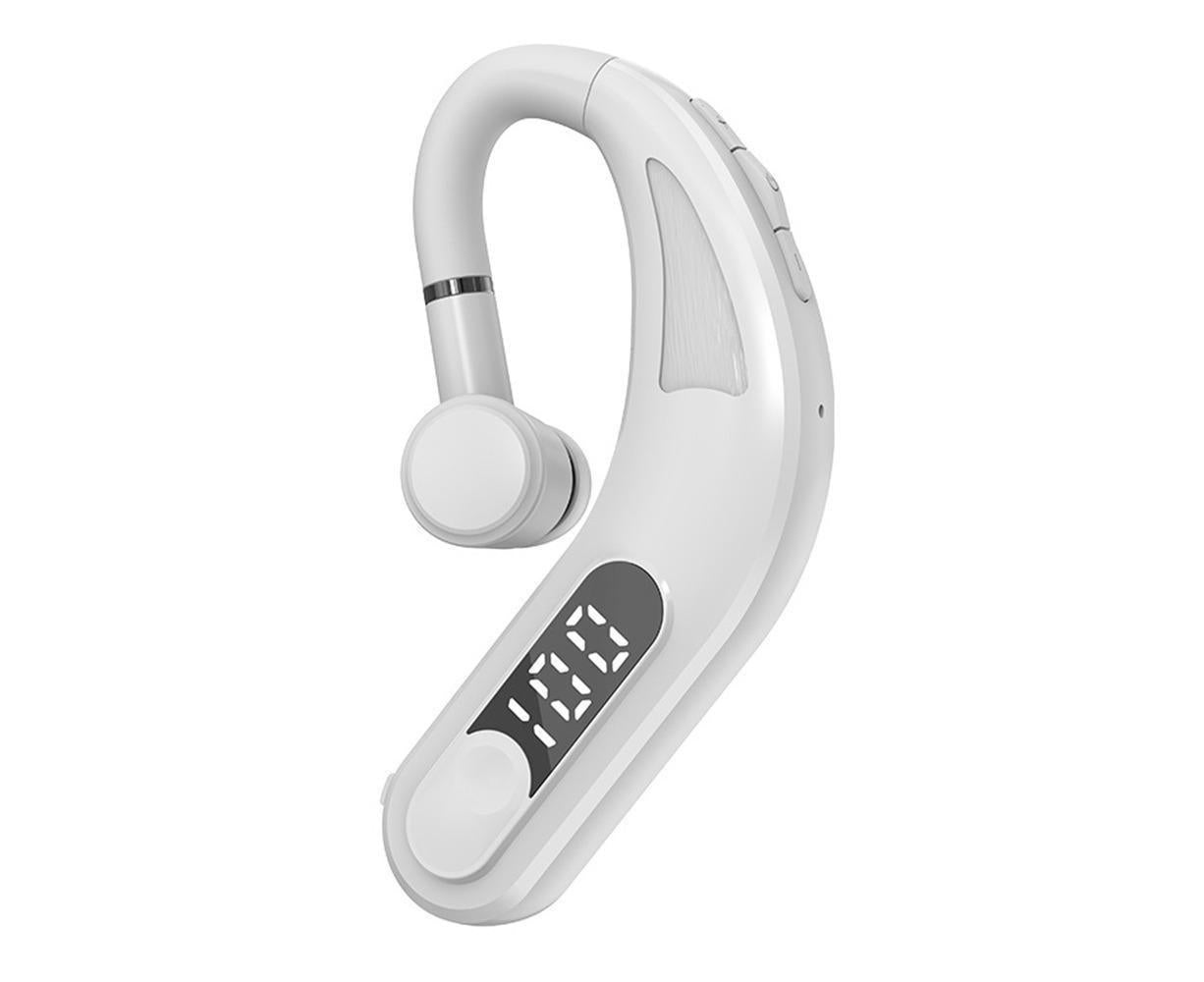 Bluetooth Headset - Single Ear - Noise Canceling Hands-Free Bluetooth 5.2 Waterproof Headphones V1263-JX-985