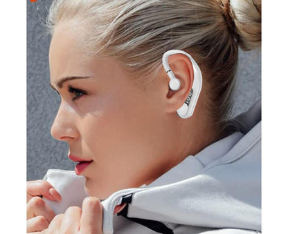Bluetooth Headset - Single Ear - Noise Canceling Hands-Free Bluetooth 5.2 Waterproof Headphones V1263-JX-985