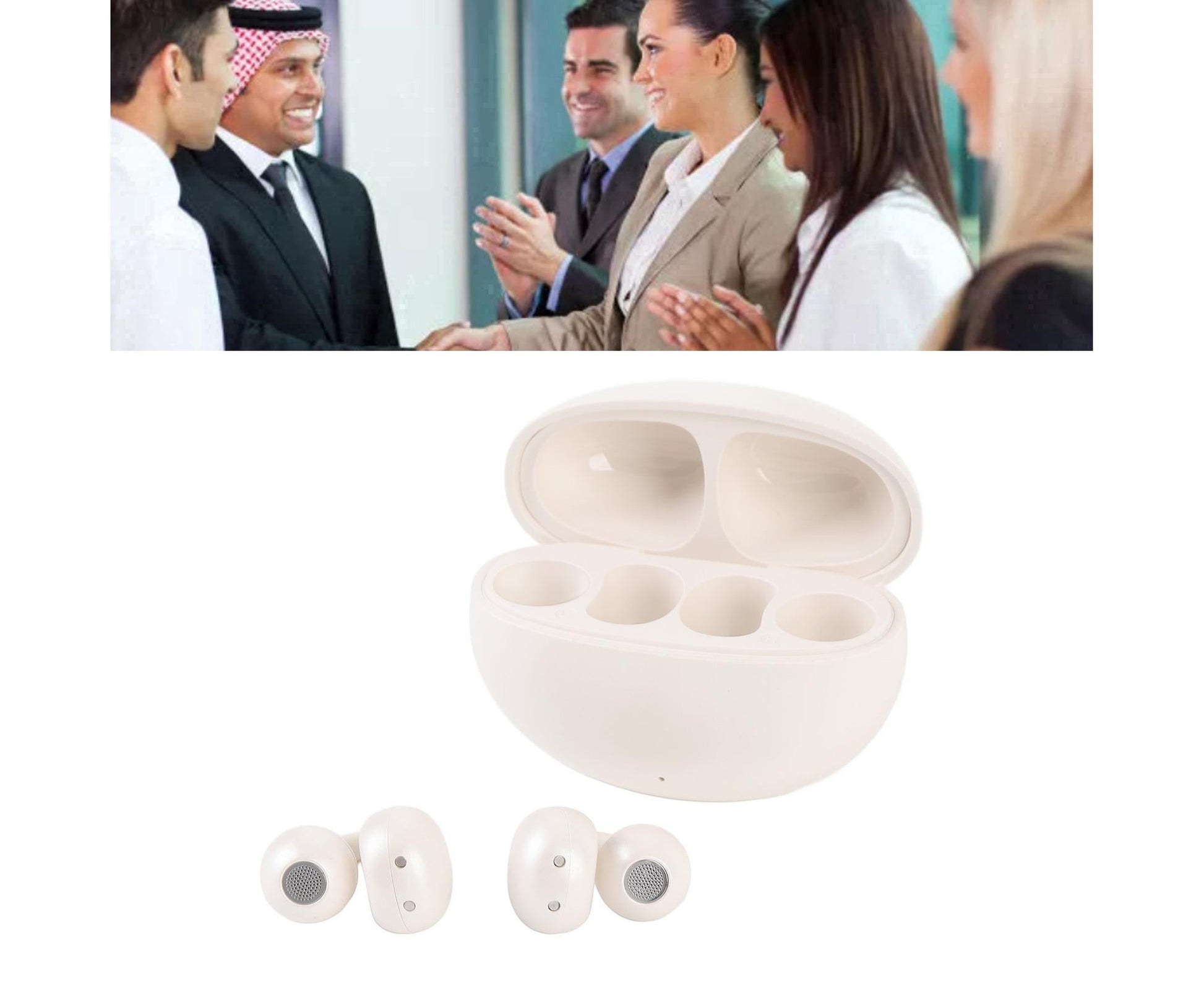Language Translator Earbuds 144 Languages Bluetooth 5.49 Noise Cancellation Wireless Long Battery Life V1263-JX-99