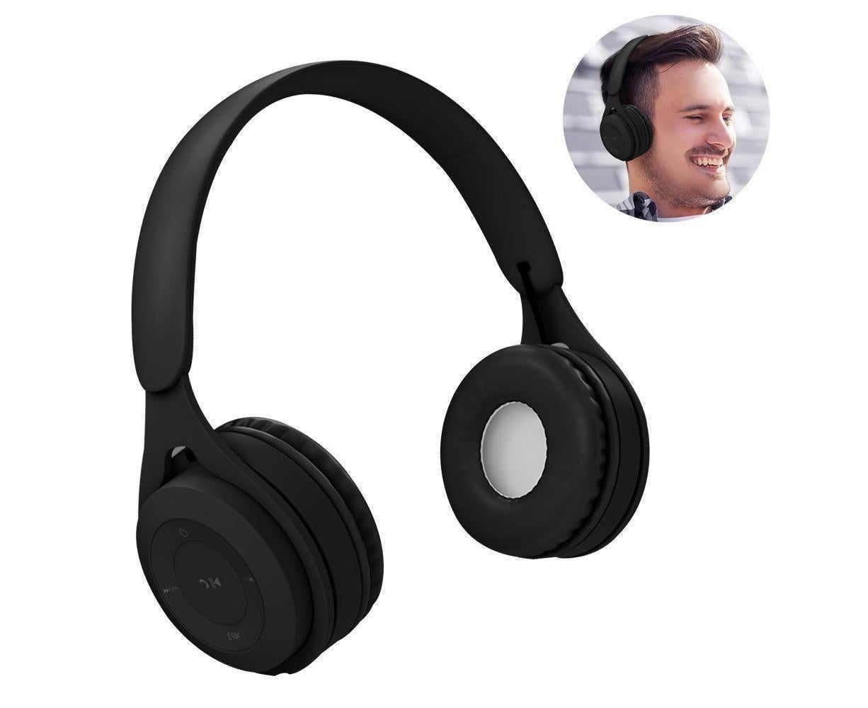Bluetooth Over Ear Headphones - Soft Earmuffs - Built-in Mic Bluetooth 5.0 V1263-JX-990