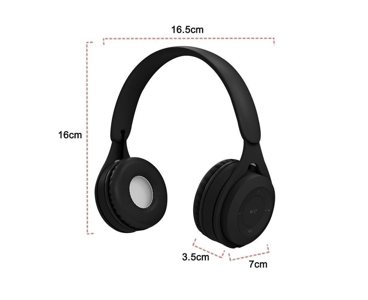 Bluetooth Over Ear Headphones - Soft Earmuffs - Built-in Mic Bluetooth 5.0 V1263-JX-990