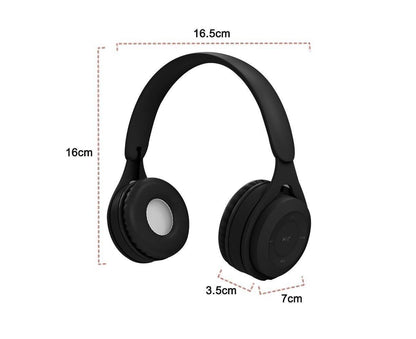 Bluetooth Over Ear Headphones - Soft Earmuffs - Built-in Mic Bluetooth 5.0 V1263-JX-990