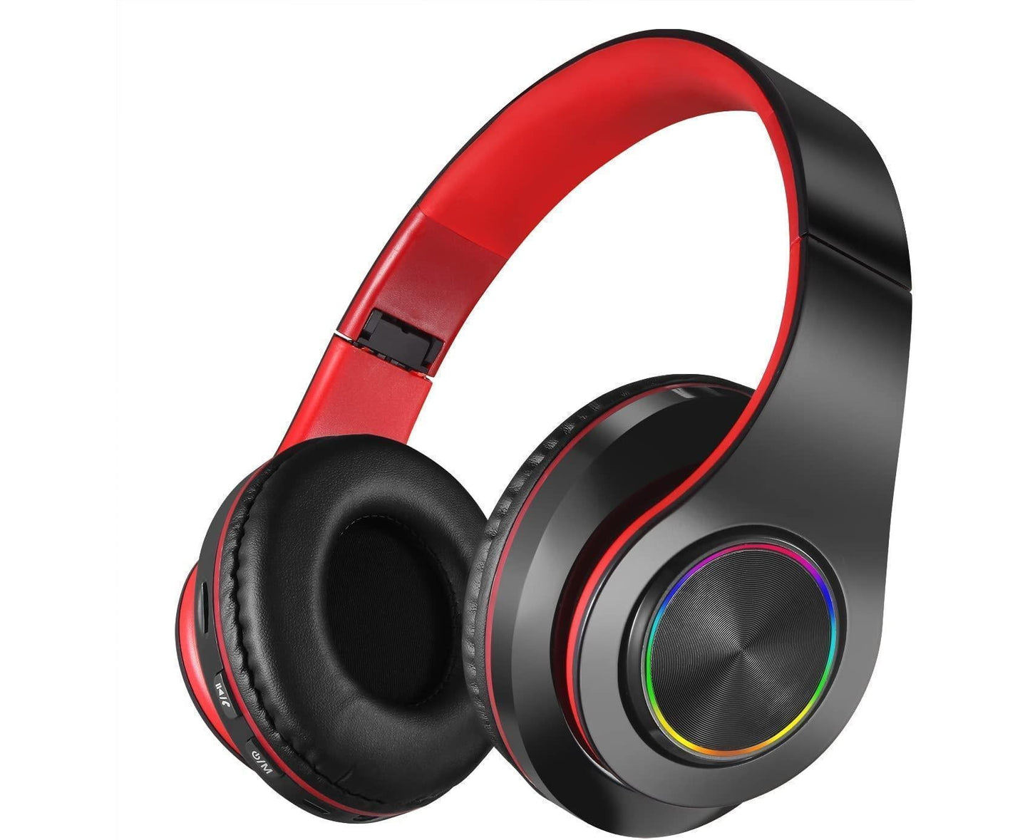 Bluetooth Over Ear Headphones - Stereo Bass - Soft Earmuffs with Built-in Mic for Gym/Office V1263-JX-992