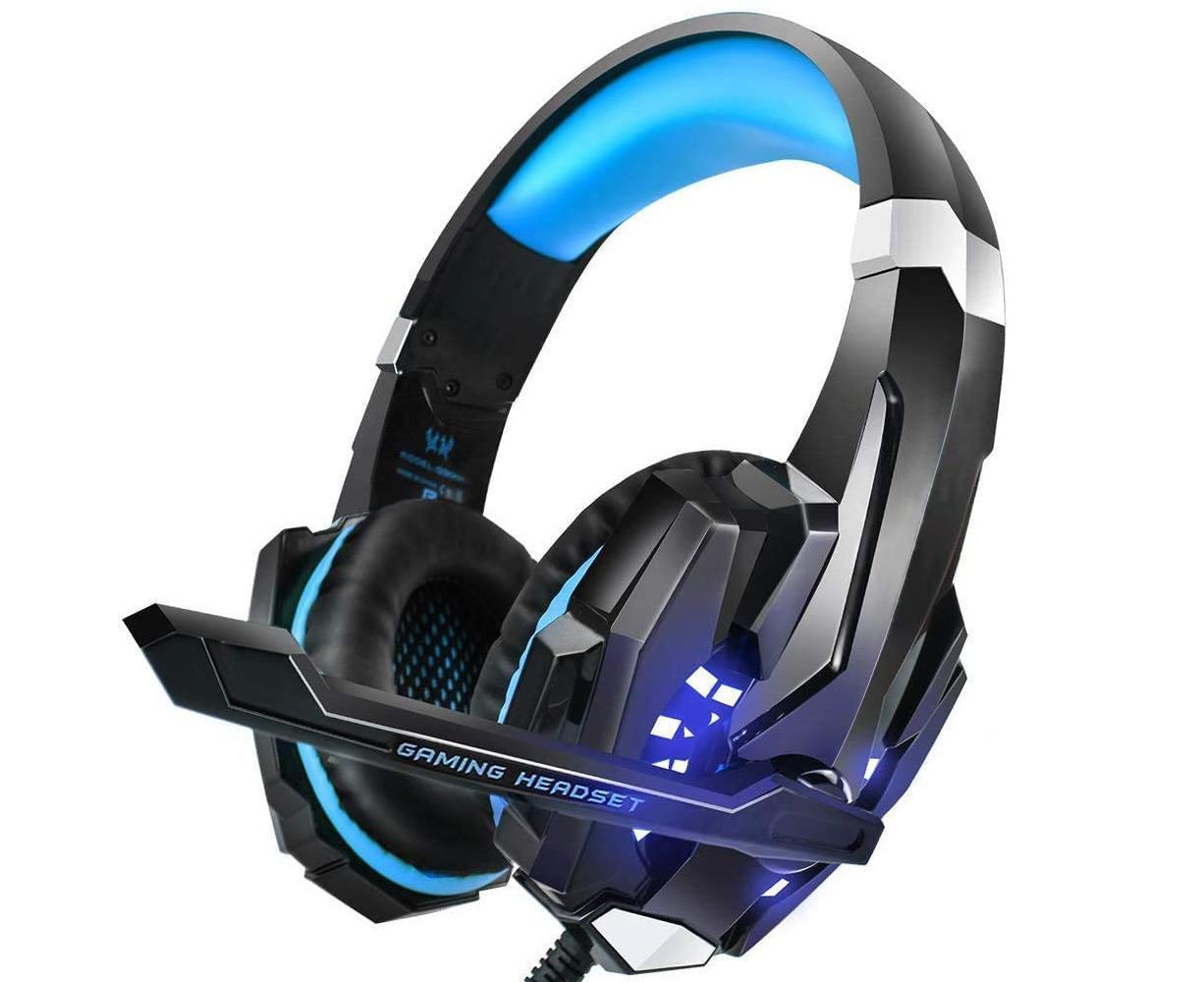 Gaming Headset - Noise Cancelling - Over Ear Headphones with Mic and LED Light V1263-JX-995