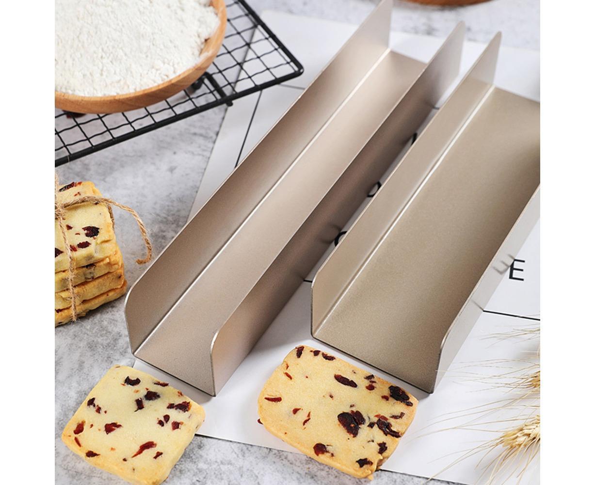 Non Stick Cake Mold Biscuit Bread Cookie Baguette Toast U Shape Baking Tool-Short V1263-JX-999