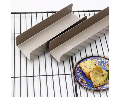 Non Stick Cake Mold Biscuit Bread Cookie Baguette Toast U Shape Baking Tool-Short V1263-JX-999