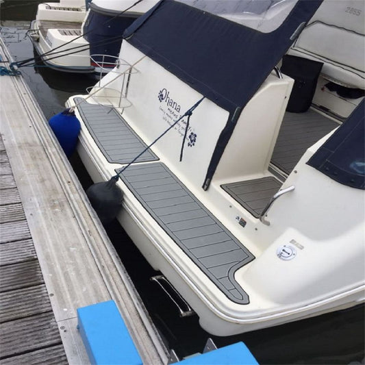 1999 Bayliner 2855 Swim Platform Cockpit Boat EVA Foam Faux Teak Deck Floor Pad Mat SeaDek MarineMat V1264-20260416-V003