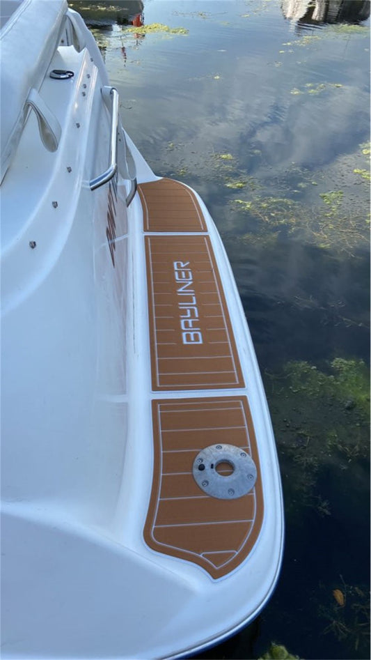 2002 Bayliner 2455 Swim Platform Cockpit Boat EVA Foam Faux Teak Deck Floor Pad Mat SeaDek MarineMat V1264-20260416-V008