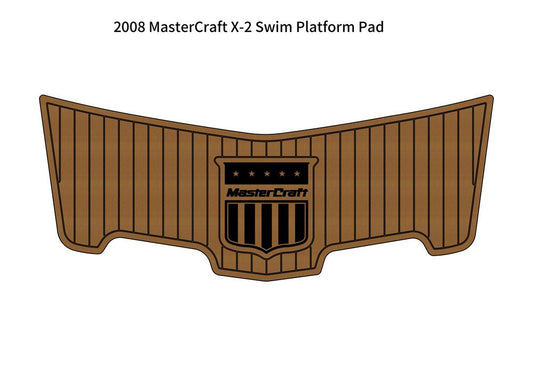 2008 MasterCraft X-2 Boat Swim Platform Pad Boat EVA Foam Faux Teak Deck Floor SeaDek MarineMat Gatorstep V1264-20260416-V011