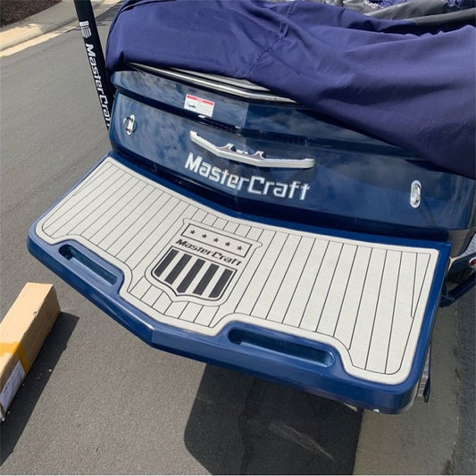 2008 MasterCraft X-2 Boat Swim Platform Pad Boat EVA Foam Faux Teak Deck Floor SeaDek MarineMat Gatorstep V1264-20260416-V011