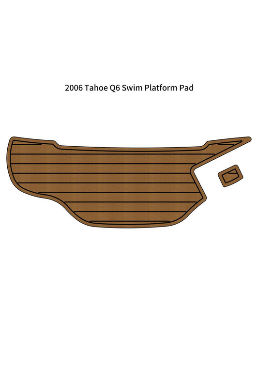 2006 Tahoe Q6 Swim Platform Boat EVA Faux Foam Teak Deck Floor Pad Flooring Mat SeaDek MarineMat Gatorstep V1264-20260420-V022