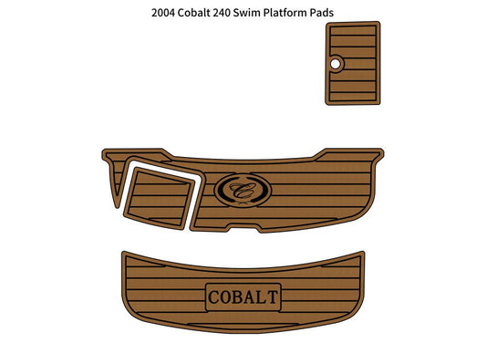 2004 Cobalt 240 Swim Platform Step Pad Boat EVA Foam Faux Teak Deck Floor Mat SeaDek MarineMat Gatorstep V1264-20260421-V043