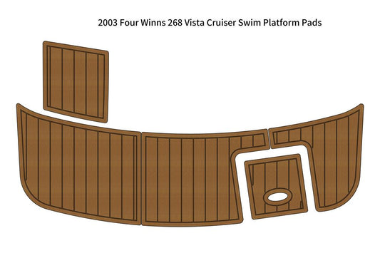 2003 Four Winns 268 Vista Cruiser Swim Platform Boat EVA Foam Teak Floor Pad Mat SeaDek MarineMat Gatorstep V1264-20260421-V045