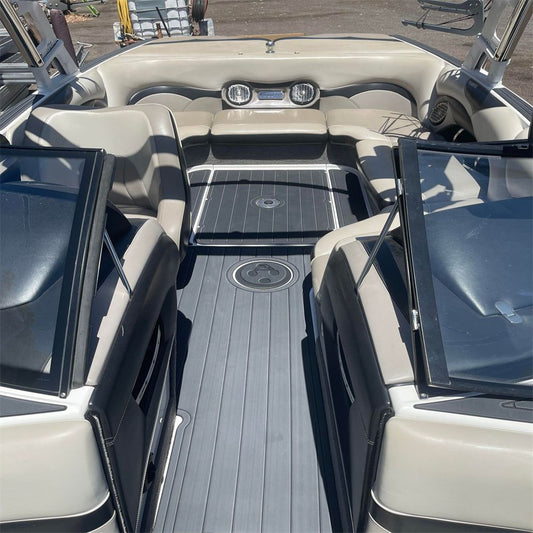 2010-2014 Malibu 21 VLX Cockpit Pad Boat EVA Foam Teak Deck Floor Mat Flooring SeaDek MarineMat Gatorstep V1264-20260421-V052