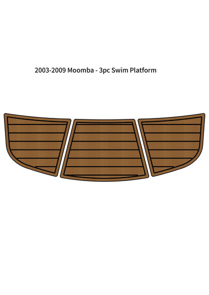 2003-2009 Moomba-3pc Swim Platform Step Pad Boat EVA Foam Teak Deck Floor Mat SeaDek MarineMat Gatorstep V1264-20260422-V057