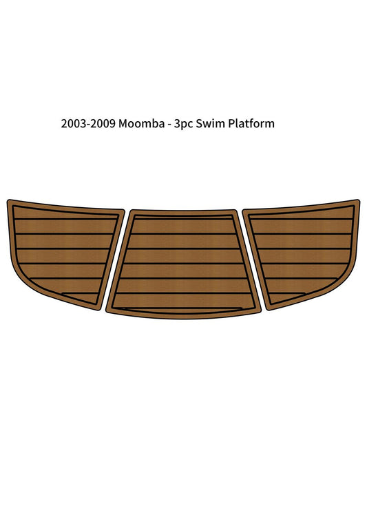 2003-2009 Moomba-3pc Swim Platform Step Pad Boat EVA Foam Teak Deck Floor Mat SeaDek MarineMat Gatorstep V1264-20260422-V057
