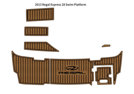 2013 Regal Express 28 Swim Platform Step Pad Boat EVA Foam Faux Teak Deck Floor SeaDek MarineMat Gatorstep V1264-20260422-V058