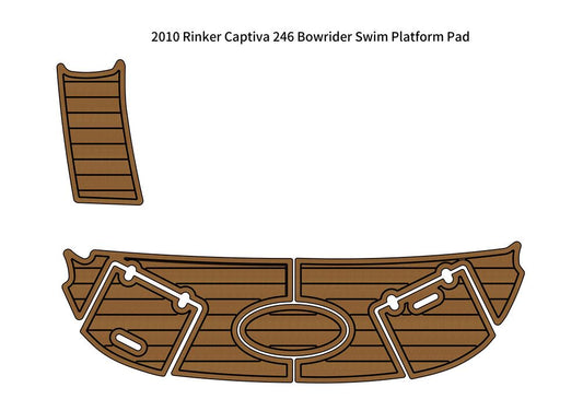 2010 Rinker Captiva 246 Bowrider Swim Platform Boat EVA Foam Teak Deck Floor Pad SeaDek MarineMat Gatorstep V1264-20260422-V059