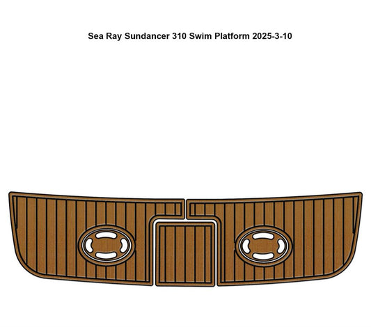 Sea Ray 310 Sundancer Swim Platform Pad Boat EVA Foam Faux Teak Deck Floor Mat SeaDek MarineMat Gatorstep V1264-20260422-V060
