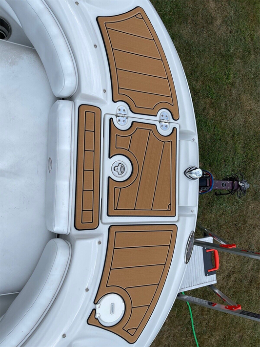 2007 Crownline 240EX Swim Platform Bow Boat EVA Faux Foam Teak Deck Floor Pad SeaDek MarineMat Gatorstep V1264-20260422-V063