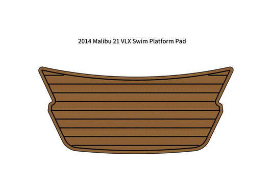 2014 Malibu 21 VLX Swim Platform Step Pad Boat EVA Foam Faux Teak Deck Floor Mat SeaDek MarineMat Gatorstep V1264-20260422-V067