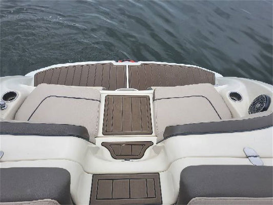 2010-2014 Yamaha 240&242 Lounger Swim Platform Cockpit Mat Boat EVA Teak Floor Pad SeaDek MarineMat Style V1264-20260423-V073