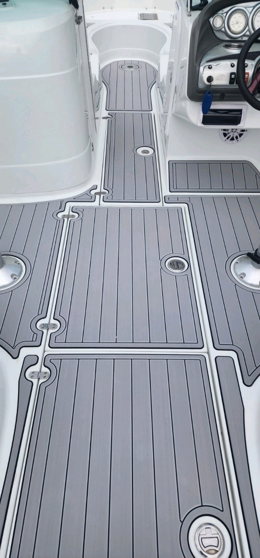 2008 Azure 298 Swim Platform Cockpit Pad Boat EVA Foam Faux Teak Deck Floor Mat SeaDek MarineMat Gatorstep V1264-20260423-V076
