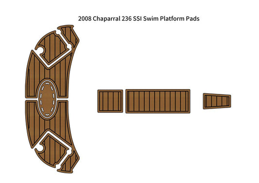 2008 Chaparral 236 SSI Swim Platform Pad Boat EVA Foam Teak Deck Floor Pad Mat SeaDek MarineMat Gatorstep V1264-20260423-V082