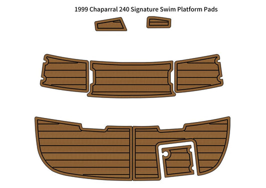1999 Chaparral 240 Signature Swim Platform Boat EVA Foam Teak Deck Floor Pad Mat SeaDek MarineMat Gatorstep V1264-20260423-V083